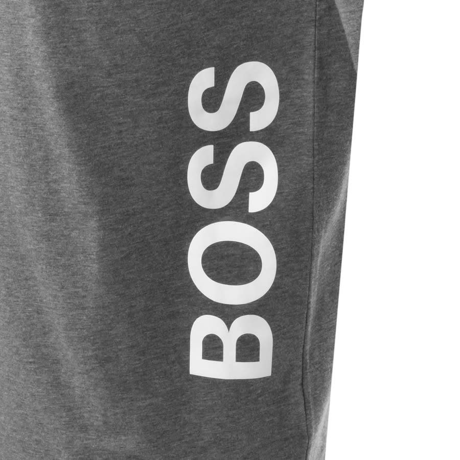 Alternative Image for ProductBOSS Lounge Hooded Long Sleeve T Shirt Grey3
